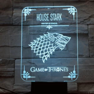 Game Of Thrones 3D Lampe - Winter Is Coming