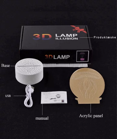 3D lampe