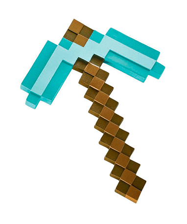 Minecraft hakke - 40cm - Diamant hakke