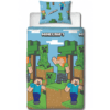 Minecraft sängkläder - Scen blå