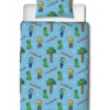 Minecraft sängkläder - Scen blå