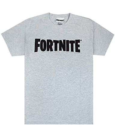 Grå Fortnite t-shirt til børn