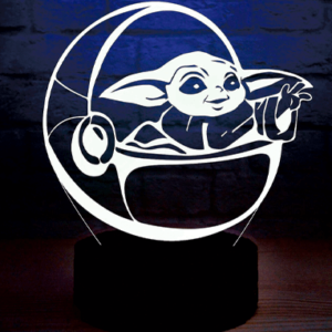 Baby Yoda 3D lampe - The Mandalorian