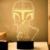 Mando-lampa - The Mandalorian 3D-lampa