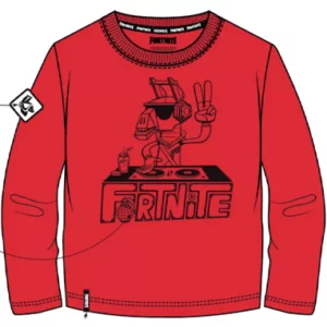 Fortnite lama t-shirt rød - 7-14 år