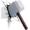 Thors 3D LED-hammare lampa