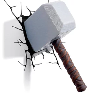 Thors hammer - 3D lampe