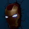 Iron Man Mask 3D LED Lampa
