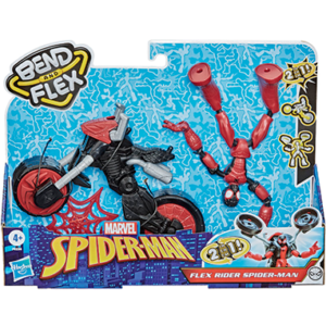 Spiderman Bend & Flex figur & motorcykel