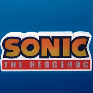 Sonic The Hedgehog LED-logolampa