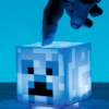 Minecraft Laddad Creeper-lampa - Blå