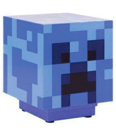 Minecraft Laddad Creeper-lampa - Blå