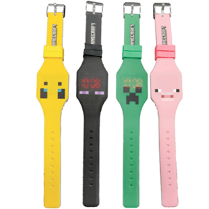 Minecraft armbandsur - Bee, Ender, Creeper och Pig