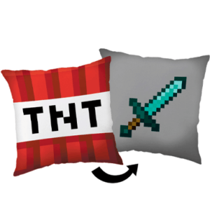 Minecraft TNT-kudde & svärd 40x40 cm