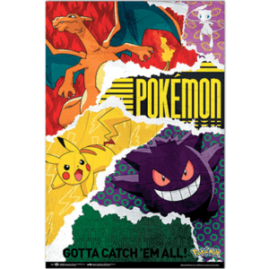 Pokemon Gotta Catch them all affisch - 61x91cm