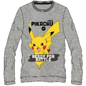 Pokemon grå långärmad t-shirt (8-14 år)