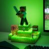 Minecraft Steve diorama-lampa