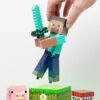 Minecraft Steve diorama-lampa
