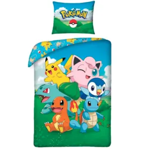 Pokemon First Generation sängkläder - 140x200cm
