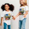 Sonic vit t-shirt för barn (5-12 år)