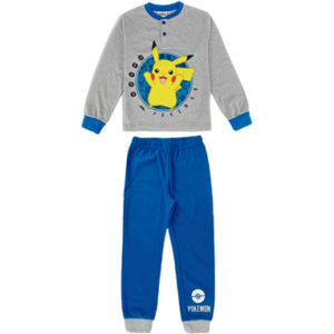 Pokemon pyjamassæt - Blå & Grå - Pikachu