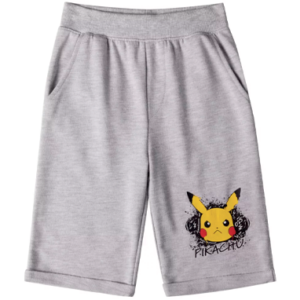 Pokemon grå shorts til børn - 5-12 år
