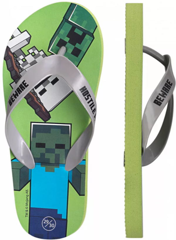 Minecraft sandaler til børn fra siden