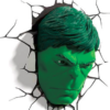 Hulk Huvud 3D LED lampa - Marvel