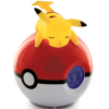 Pikachu väckarklocka med ljus - Pikachu på pokeboll