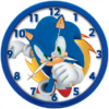 Sonic väggklocka för barn - 25cm