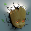 Marvel Baby Groot 3D LED Lampa