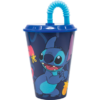 Stitch mugg med flexibelt sugrör