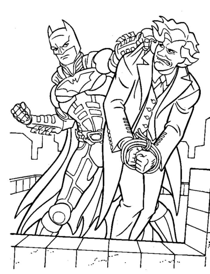 Batman Joker målarbilder - färgläggning