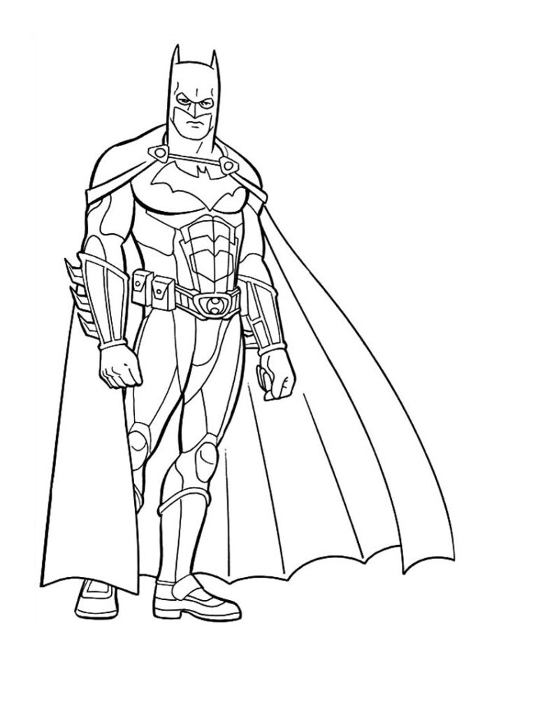 Batman nya dräkter målarbilder - färgläggning