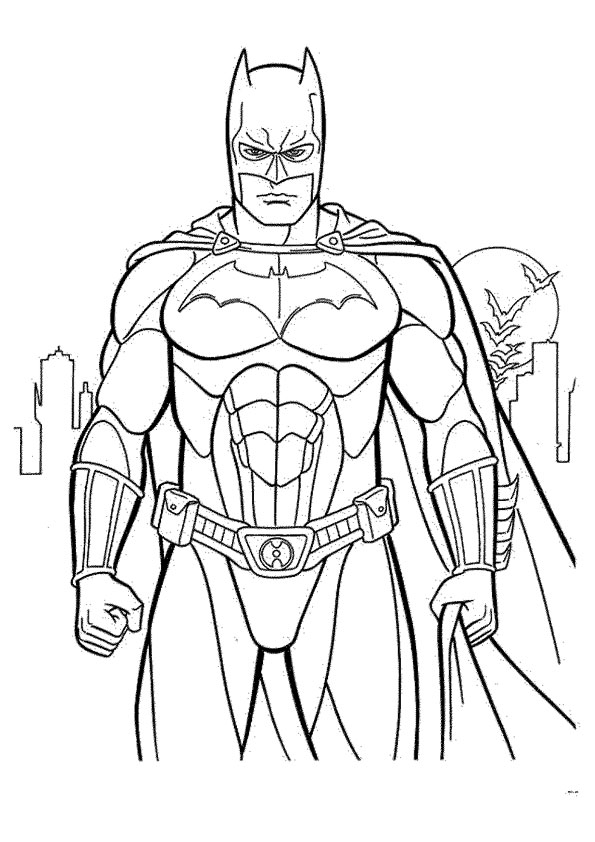 Batman dräkter målarbilder - färgläggning