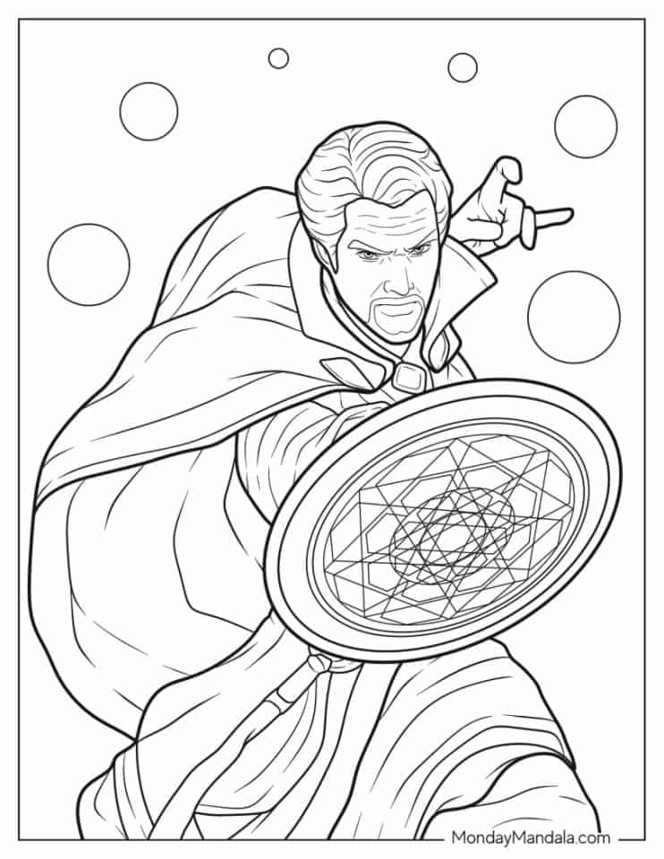 Dr. Strange målarbilder - Marvel Farvelægning