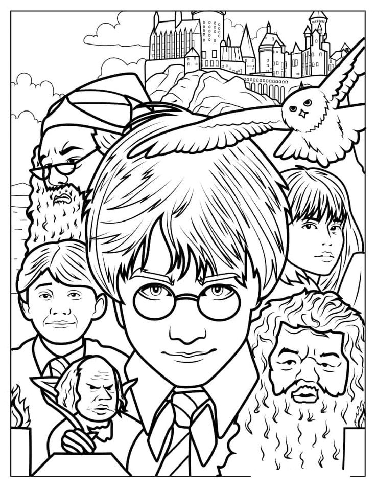 Harry Potter film målarbild - färgläggning