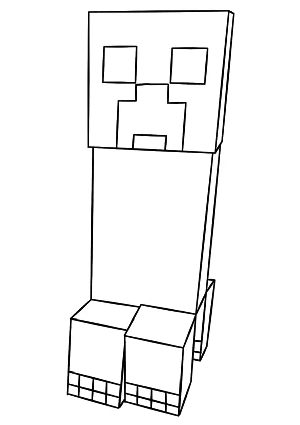 Minecraft Creeper målarbild - färgläggning