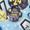 Fortnite Papperstallrikar - 8 st. - Eat, Sleep, Game, Repeat