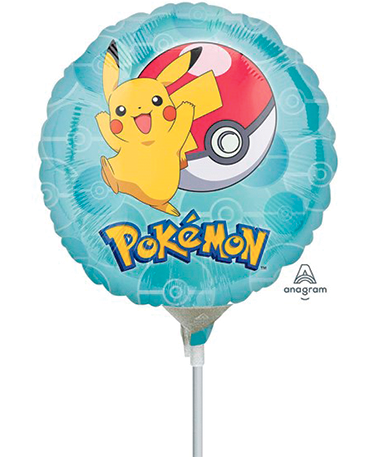 Rund Pikachu ballong 45 cm