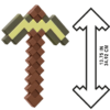 Minecraft guld plasthacka - 35 cm