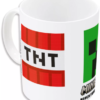 Minecraft TNT & Creeper Mugg i Porslin - 325ml