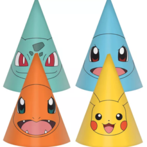 Pokémon födelsedagshattar - 8 st.