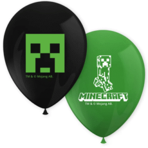 Minecraft Creeper ballonger - 8 st