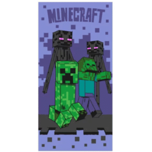 Minecraft handduk - Enderman, Creeper & Zombie