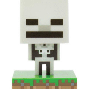Minecraft skelett figur med ljus