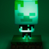 Minecraft Drowned Zombie figur med ljus